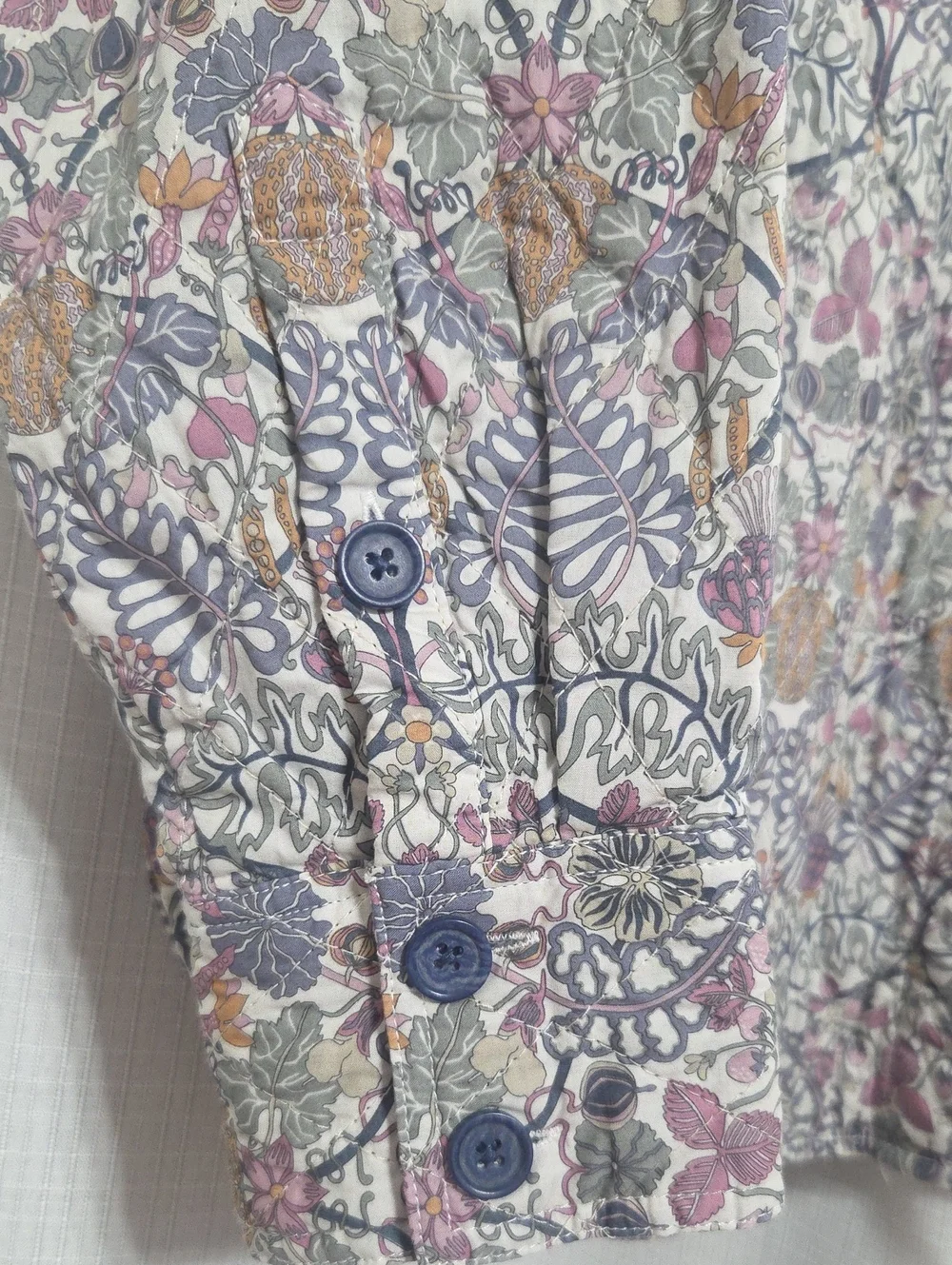 J. Crew Relaxed-fit quilted shirt-jacket in Liberty® Morris print